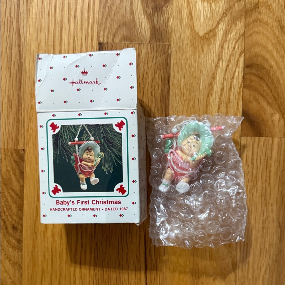 Hallmark Baby's First Christmas Ornament - Red and Green